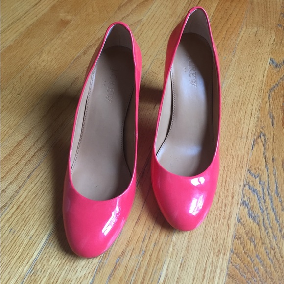 J Crew Block Heel Coral in size 6 - Picture 2 of 7